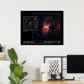 Black Widow Nebula - Spitzer Space Telescope Poster (Thuiskantoor)