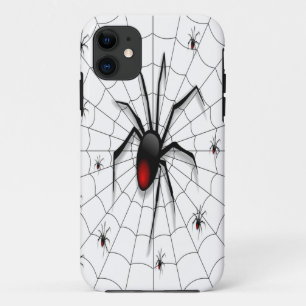 Black Widow Spider and Babies - iPhone 11 Hoesje