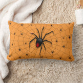 Black Widow Spider and Babies - Kussen (Deken)