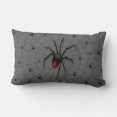 Black Widow Spider and Babies - Kussen (Achterkant)