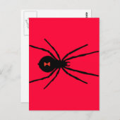 Black Widow Spider Briefkaart (Voorkant / Achterkant)