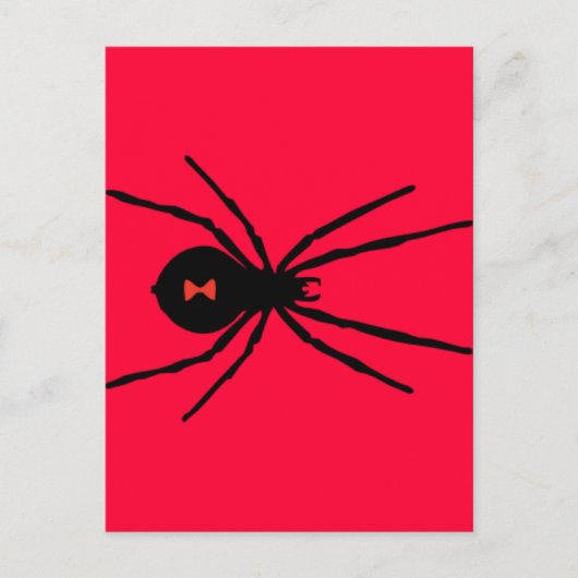 Black Widow Spider Briefkaart (Voorkant)