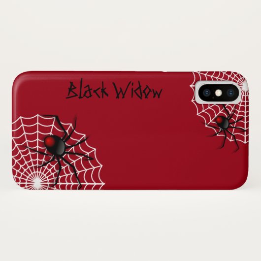 Black Widow Spider Case-Mate iPhone Case (Achterkant (horizontaal))