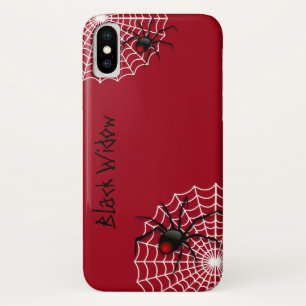 Black Widow Spider iPhone X Hoesje