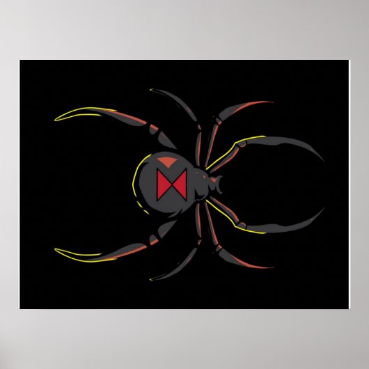 Black Widow Spider Gift | Spider Lovers Poster (Voorkant)