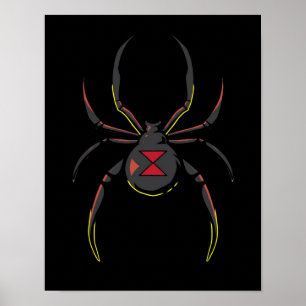 Black Widow Spider Gift Spider Lovers Poster