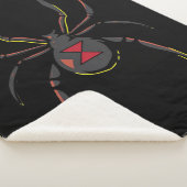 Black Widow Spider Gift | Spider Lovers Sherpa Deken (3/4)