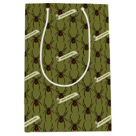 Black Widow Spider Halloween Pixel Art Pattern Medium Cadeauzakje