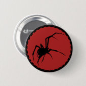 Black Widow Spider Ronde Button 5,7 Cm (Voorkant /achterkant)