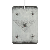 Black Widow Spider Web Halloween Gothic Luchtverfrisser (Voorkant)