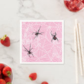 Black Widow Spider Web Pink Servet (Insitu)