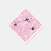 Black Widow Spider Web Pink Servet (Hoek)