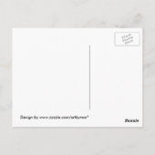 Black Widow Spider Web Postcard Briefkaart (Achterkant)