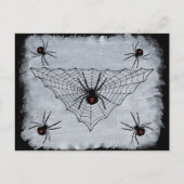 Black Widow Spider Web Postcard Briefkaart (Voorkant)