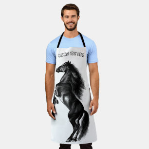 Black Wild Horse Schort met aangepaste tekst
