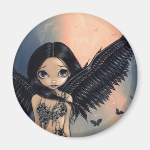 "Black Winged Angel" Magnet Magneet