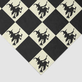 Black Witches Checkered Tissuepapier (Detail)
