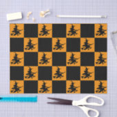 Black Witches Checkered Tissuepapier (Craft)