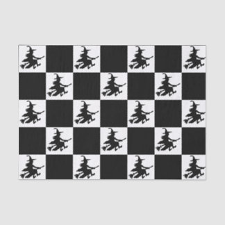 Black Witches Checkered Tissuepapier