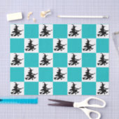 Black Witches Checkered Tissuepapier (Craft)