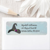 Black Witch's Pet met Flowers Return Address Etiket (Insitu)