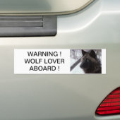 Black Wolf Bumpersticker (Op auto)