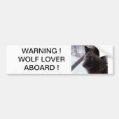 Black Wolf Bumpersticker (Voorkant)