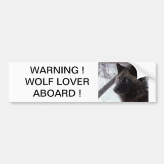 Black Wolf Bumpersticker