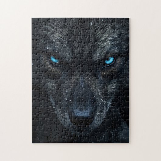 Black Wolf Legpuzzel (Verticaal)