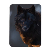 Black Wolf Magneet (Verticaal)