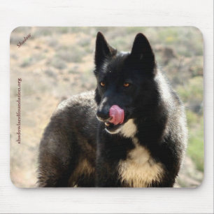 Black Wolf Mousepad Muismat