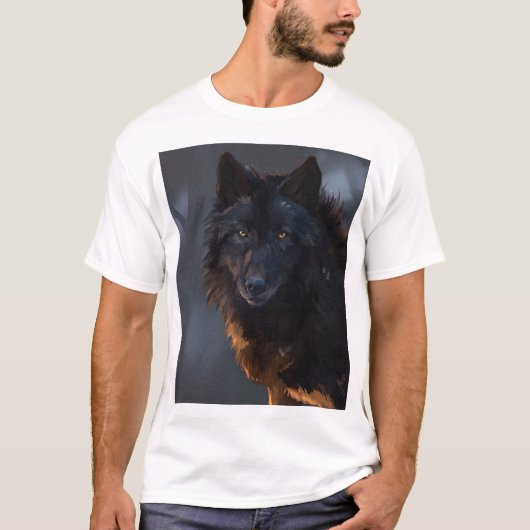 Black Wolf T-shirt (Voorkant)
