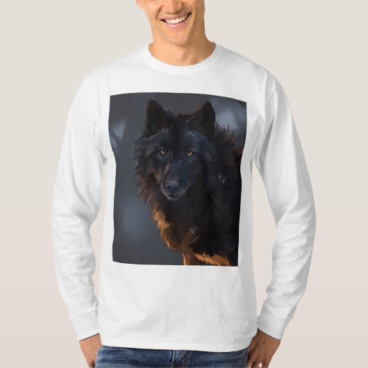 Black Wolf T-shirt (Voorkant)