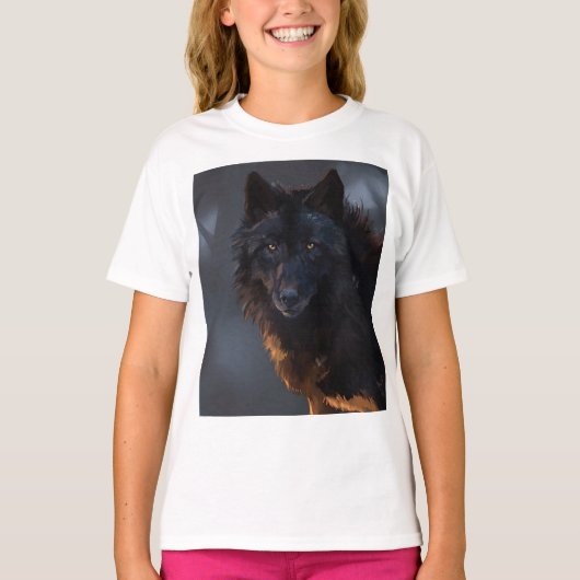 Black Wolf T-shirt (Voorkant)