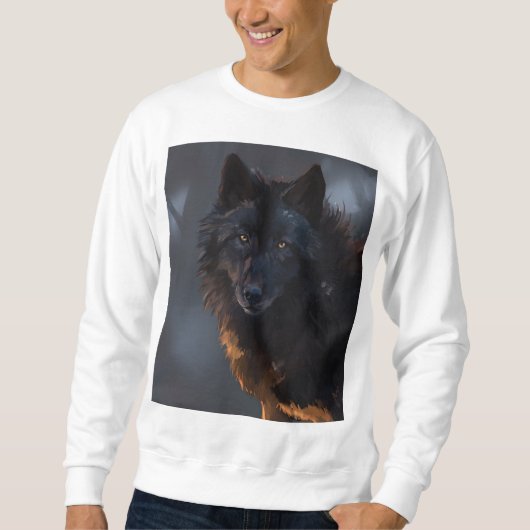 Black Wolf Trui (Voorkant)
