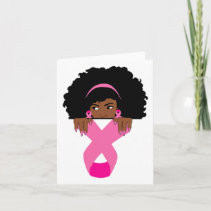 Black Wom African American Breast Cancer Awareness Kaart