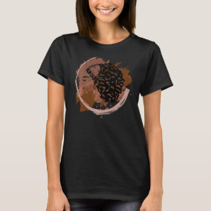 Black Woman African American Shades of Beauty Prem T-shirt