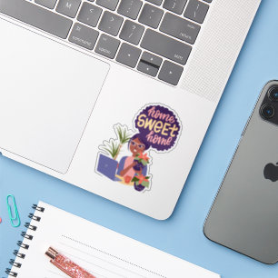 Black Woman Crazy Plant Lady, Home Sweet Home Sticker