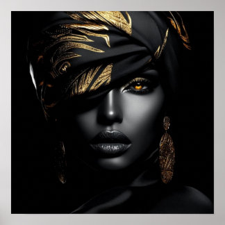 Black Woman Empowerment Art Poster