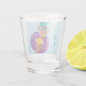 Black Woman in Lounge in Pool Shot Glas (Achterkant)