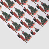 Black Woman Leo Zodiac-kerstversiering Tissuepapier (Detail)