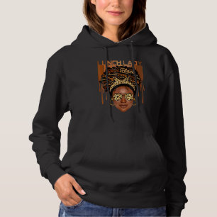 Black Woman Lunch Lady Afro African American Love Hoodie