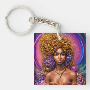 Black Woman Melanin Queen Brown Skin Sista Women Sleutelhanger