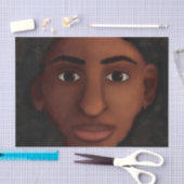 Black Woman Watching Tissuepapier (Craft)