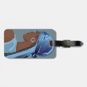 Black woman with durag artwork bagagelabel (Achterkant horizontaal)