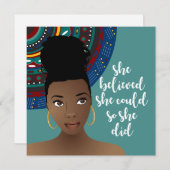 Black Woman, ze dacht dat ze het kon, dus deed ze (Voorkant / Achterkant)