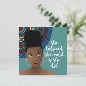 Black Woman, ze dacht dat ze het kon, dus deed ze (Staand voorkant)