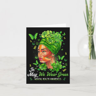 Black Women In May We Wear Green Mental Health Awa Kaart