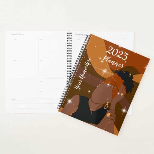 Black Women Magic Planner pour les femmes noires (Devant avec enveloppe)