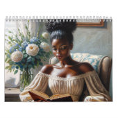 Black Women Reading Books Art Kalender (Hoes)